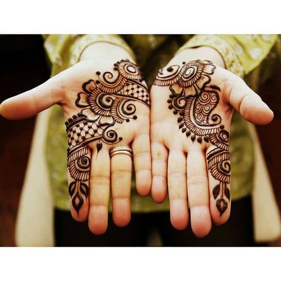 Front Hand Simple Mehndi Design, Front Hand Mehndi Design 72