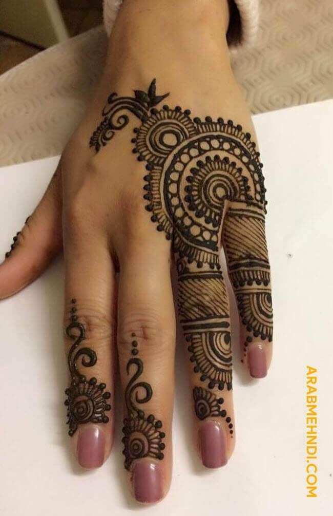 Finger Mehndi Design, Stylish Finger Mehndi Design 38