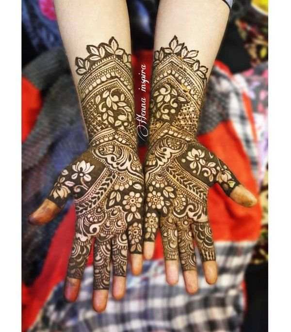 Front Hand Simple Mehndi Design, Front Hand Mehndi Design 45