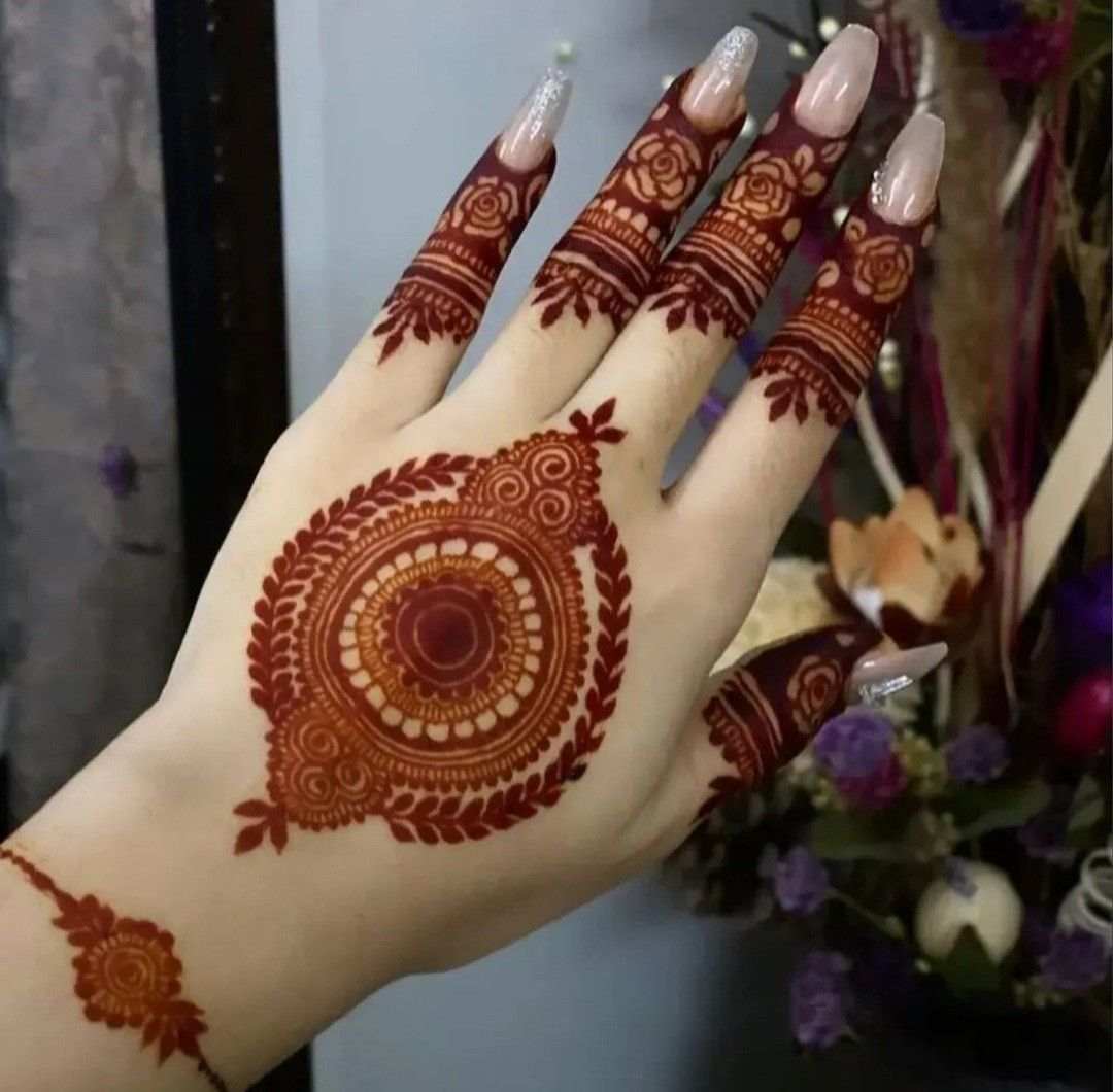 Finger Mehndi Design, Stylish Finger Mehndi Design 36