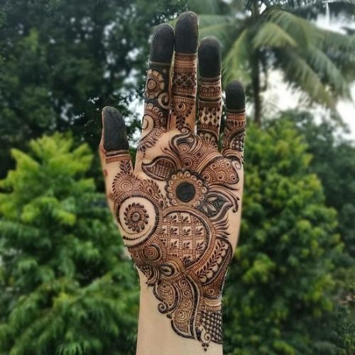 Front Hand Simple Mehndi Design, Front Hand Mehndi Design 23