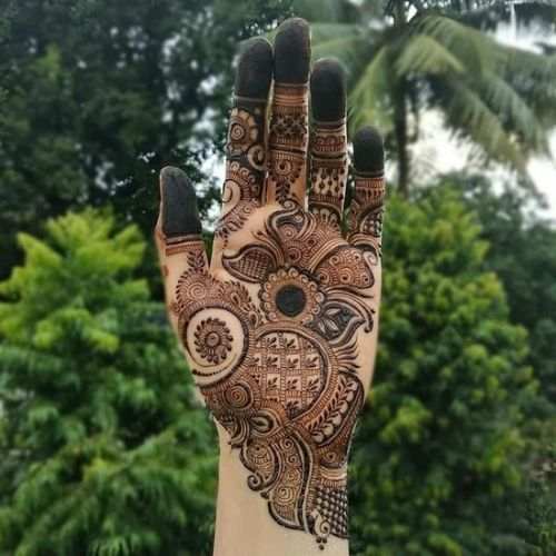Front Hand Simple Mehndi Design, Front Hand Mehndi Design 23