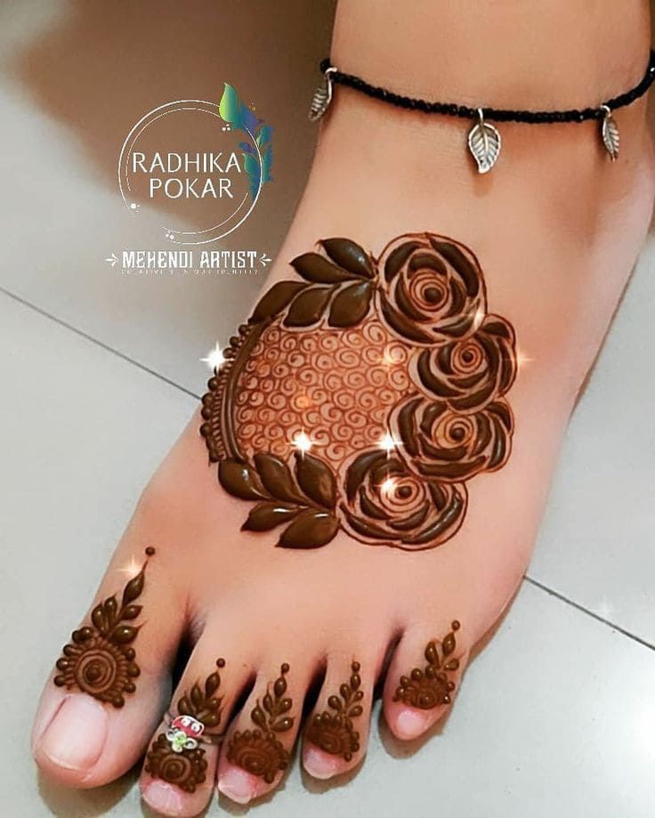 Foot Mehndi Design, Feet Mehndi Design 117