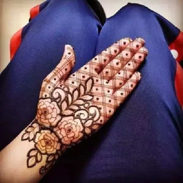 Front Hand Simple Mehndi Design, Front Hand Mehndi Design 39