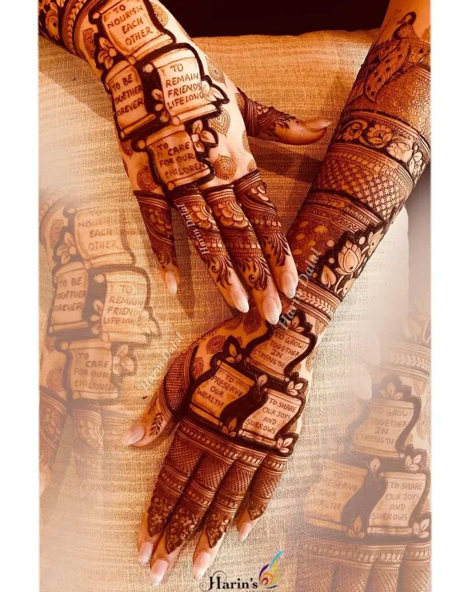 Back Hand Mehndi Design, Stylish Back Hand Mehndi Designs 75