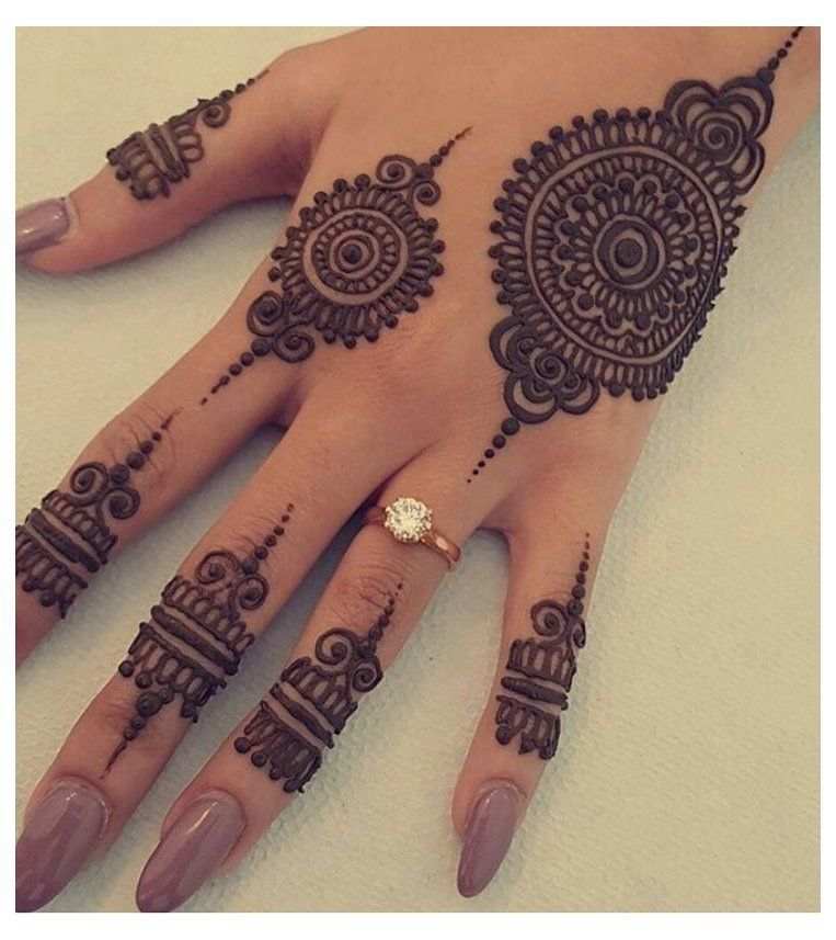 Back Hand Mehndi Design, Stylish Back Hand Mehndi Designs 84