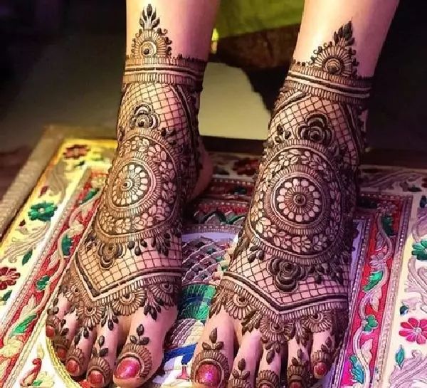 Mehndi Design, Leg Mehndi Design, Stylish Leg Mehndi Design