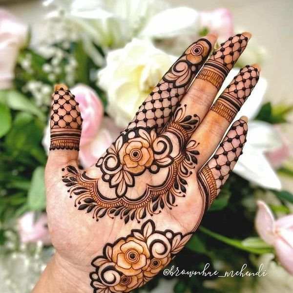 Finger Mehndi Design, Stylish Finger Mehndi Design 13