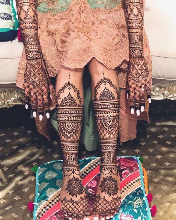 Leg Mehndi Design, Stylish Leg Mehndi Design 3