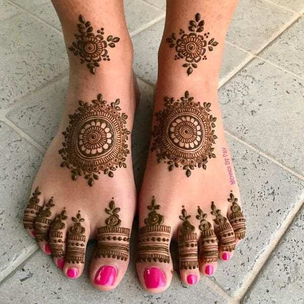 Foot Mehndi Design, Feet Mehndi Design 106