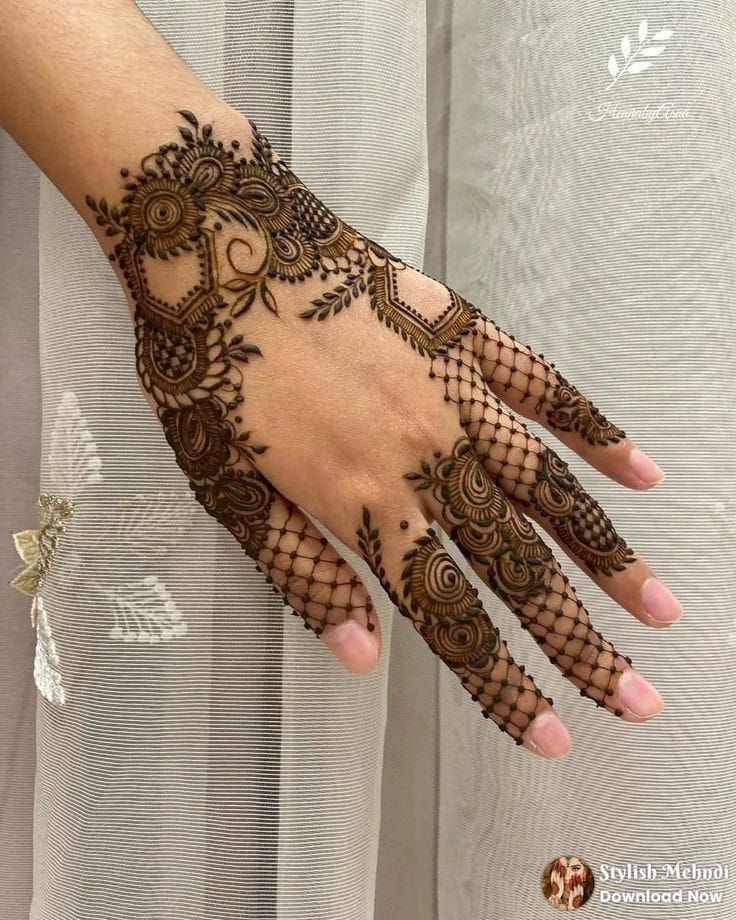 Finger Mehndi Design, Stylish Finger Mehndi Design 129