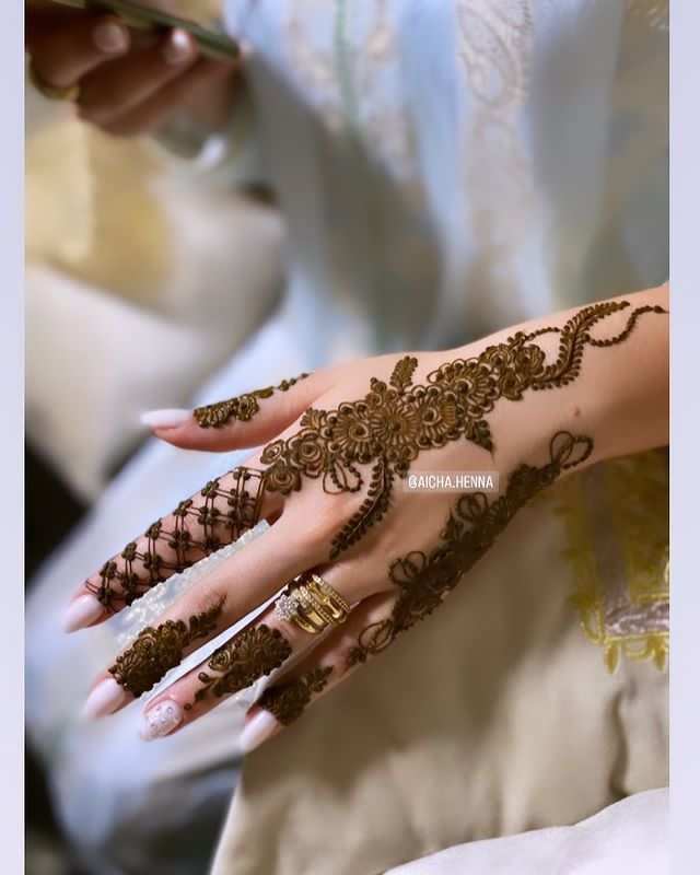 Finger Mehndi Design, Stylish Finger Mehndi Design 10