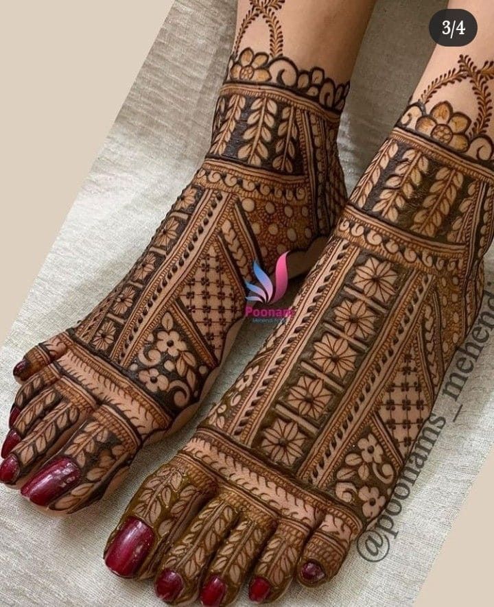 Foot Mehndi Design, Feet Mehndi Design 63