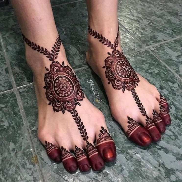 Foot Mehndi Design, Feet Mehndi Design 89