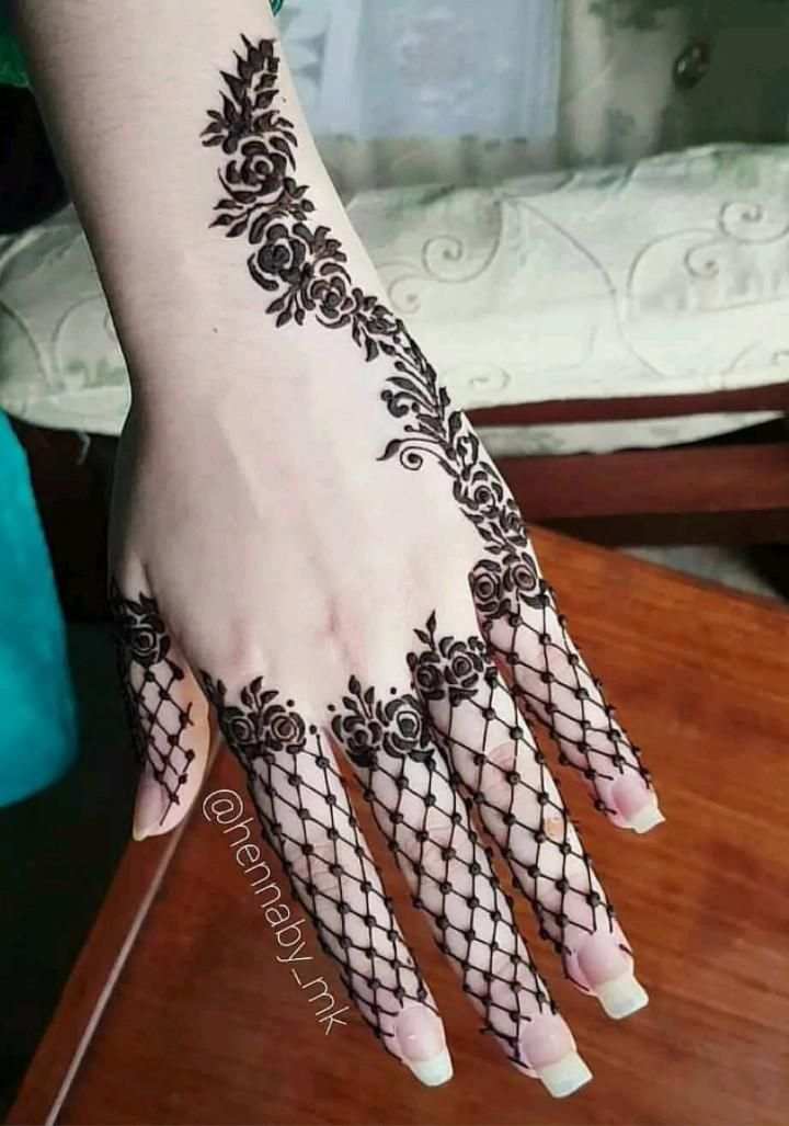 Finger Mehndi Design, Stylish Finger Mehndi Design 34