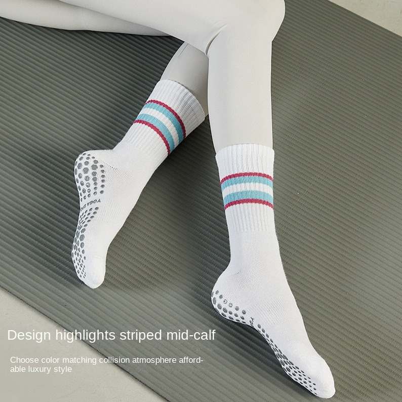 Long Tube Yoga Socks Anti-Skid Middle Tube Pilates Socks