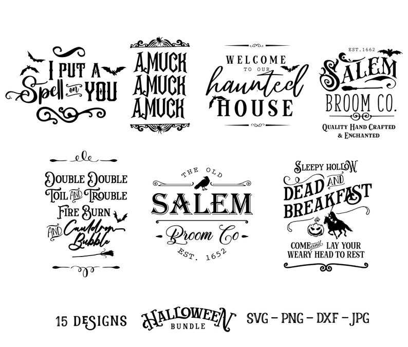 Halloween Bundle svg, Vintage Halloween Svg for Cricut#8