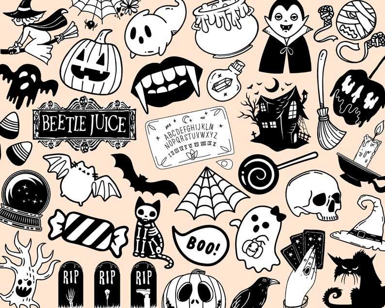 Spooky Vibes SVG Bundle, Halloween Svg, Spooky Svg for Cricut#2