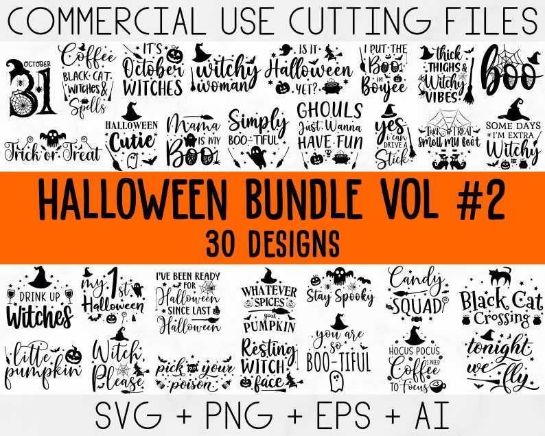 Download Halloween Bundle Svg Designs For Your Craft Projects 