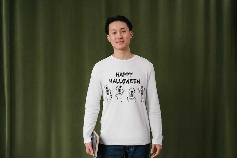 Happy Halloween Dancing Skeleton Svg, Happy Halloween Png#1