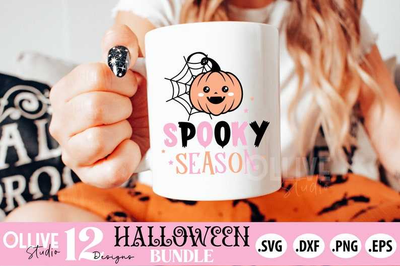 Halloween Pink SVG Bundle, Halloween Cute SVG, Halloween Svg#2