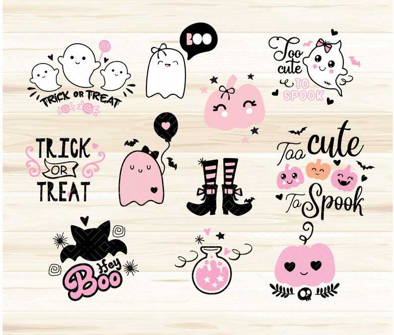 Halloween Pink Svg, Halloween Girl Svg#6