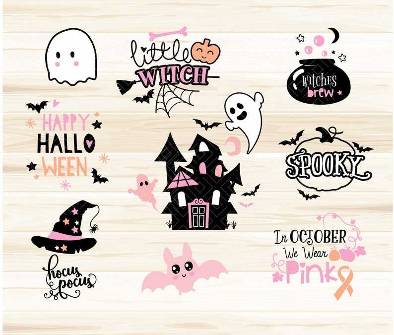 Halloween Pink Svg, Halloween Girl Svg#5