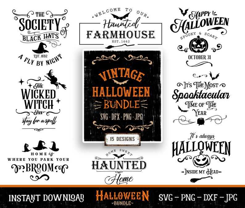 Happy Halloween Svg, Halloween Bundle SVG for Cricut#10