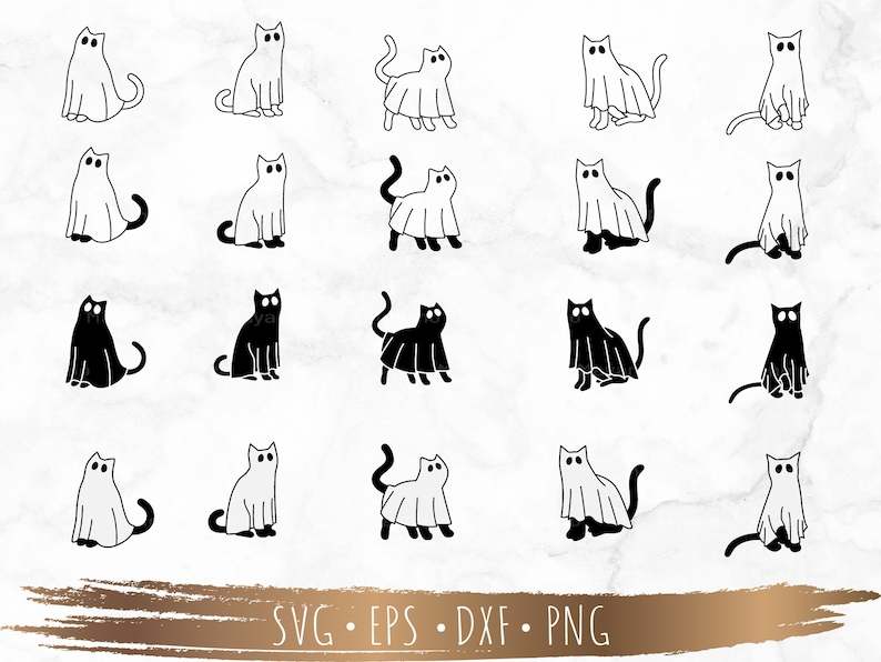 Сute Ghost Cat Svg, Boo Svg, Halloween Svg, Halloween Svg#5