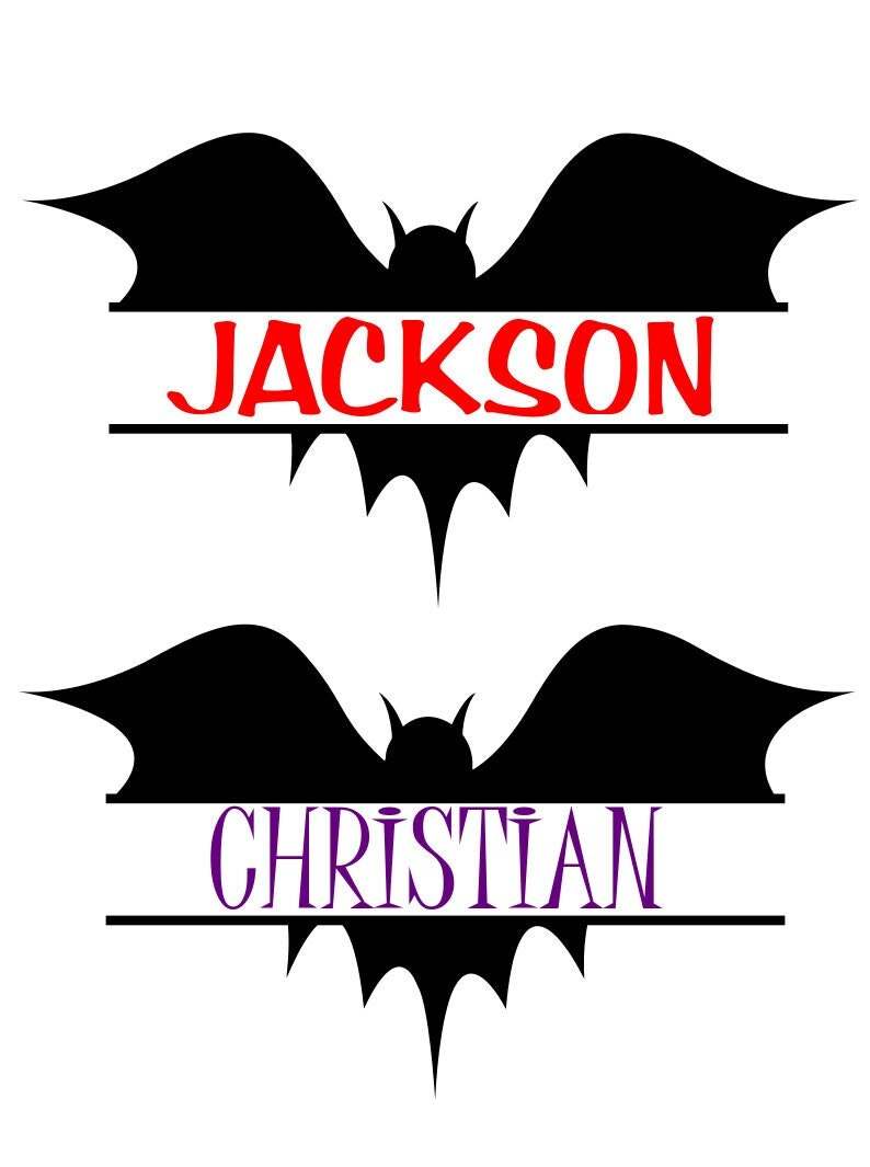 Halloween SVG Bundle, Split Name Frames SVG#5