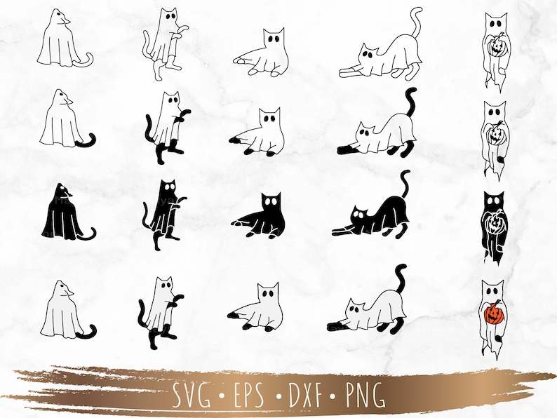 Сute Ghost Cat Svg, Boo Svg, Halloween Svg, Halloween Svg#6