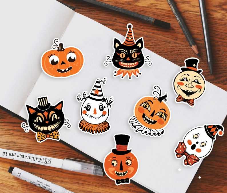 Vintage HALLOWEEN Svg, Vintage Pumpkin Svg, Halloween Svg#3