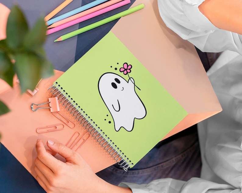 Cute Ghosts Svg, Halloween Svg, Kawaii Ghosts Svg#3