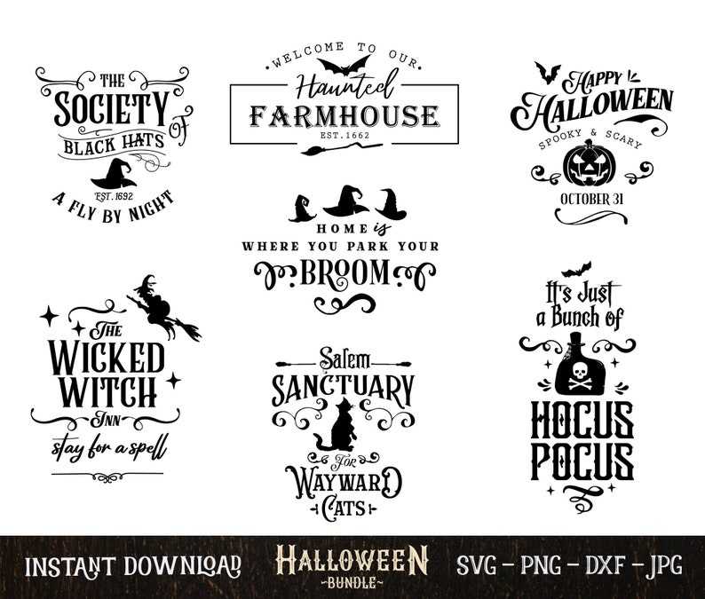 Happy Halloween Svg, Halloween Bundle SVG for Cricut#8