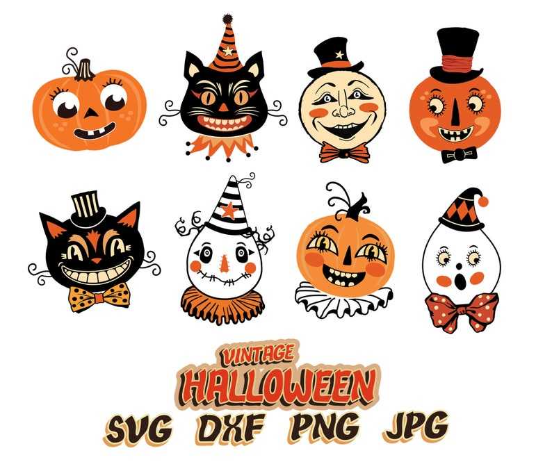 Vintage HALLOWEEN Svg, Vintage Pumpkin Svg, Halloween Svg#2