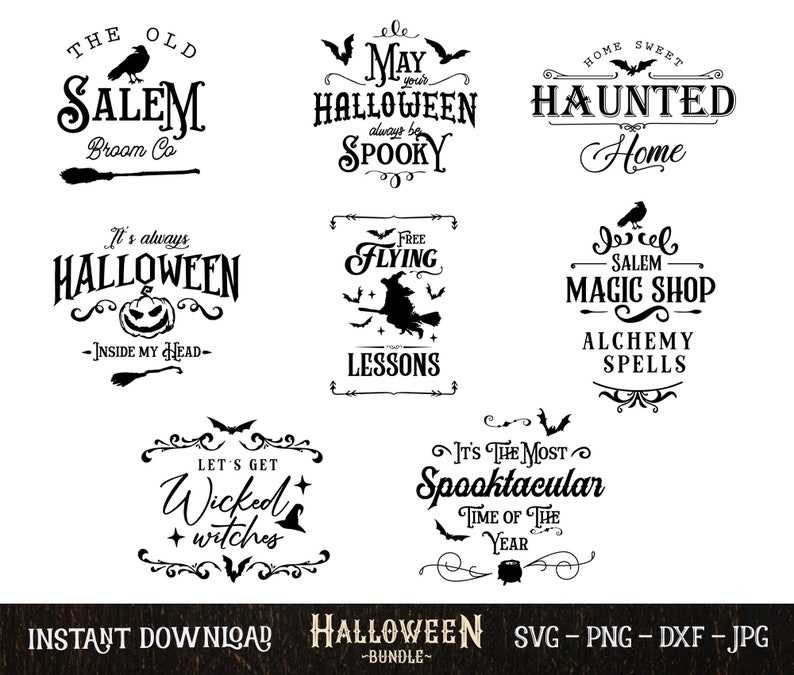 Happy Halloween Svg, Halloween Bundle SVG for Cricut#9