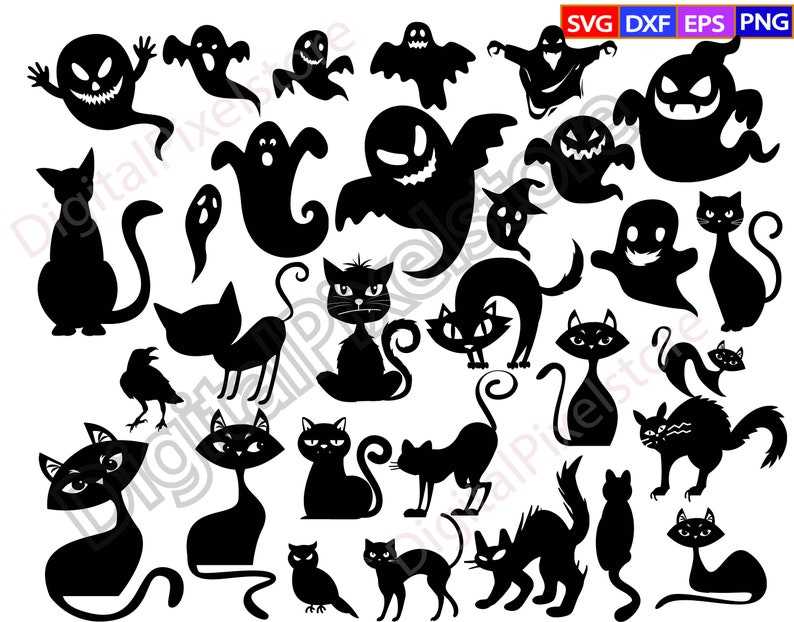 Halloween Bundle Svg, Spiderwebs Svg, Halloween Silhouette SVG#8