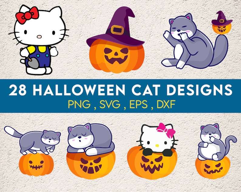 Halloween Cat Svg Bundle, Cute Halloween Svg, Halloween Svg#5
