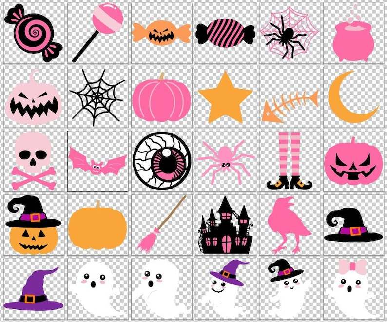 Halloween Pink Svg, Halloween Girl Svg, Cute Ghost Svg, Halloween Svg#2
