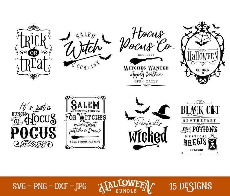 Halloween Bundle svg, Vintage Halloween Svg for Cricut#9