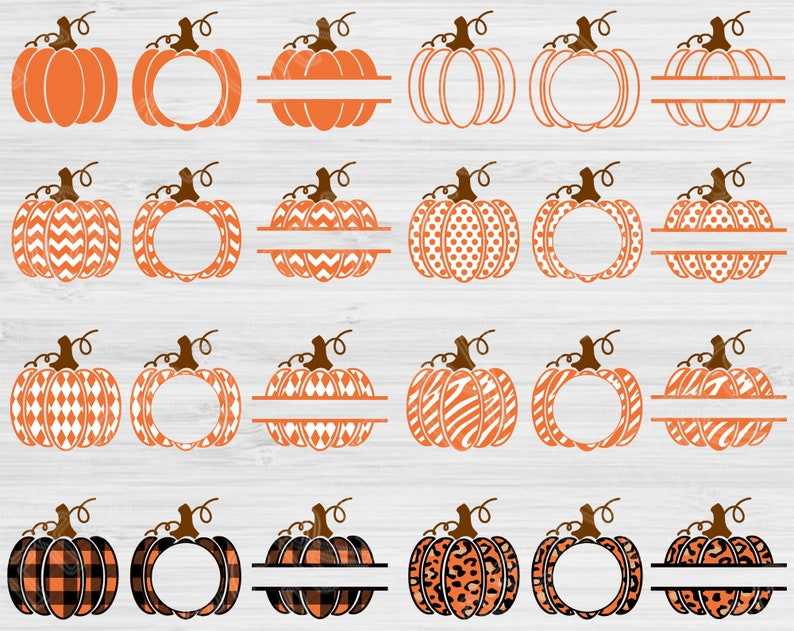 Chevron Pumpkin Monogram Svg High Quality Perfect for your Design