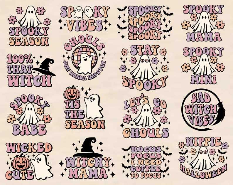Download Halloween Ghouls Svg Bundle Designs For Your Craft Projects 