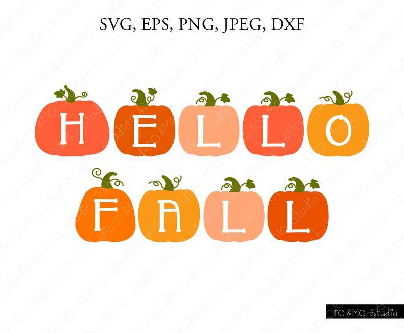 Pumpkin Monogram Svg High Quality Perfect for your Design