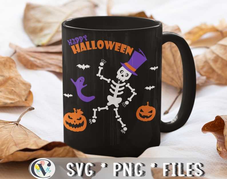 Dancing Skeleton Svg, Happy Halloween Svg, Halloween kids SvK#3