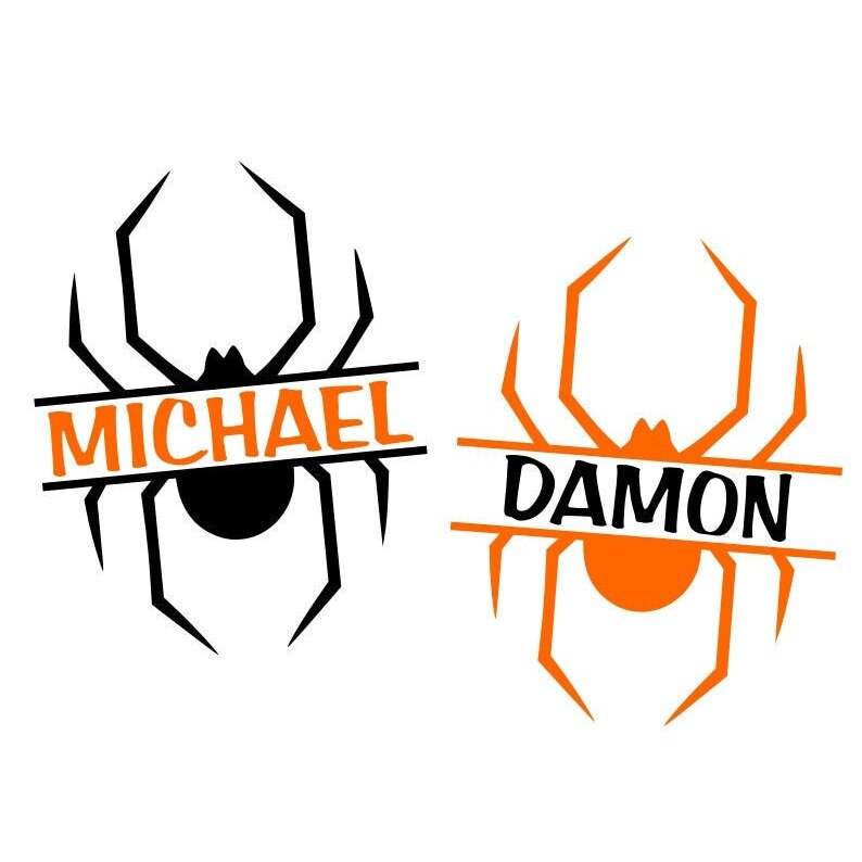 Halloween SVG Bundle, Split Name Frames SVG#3