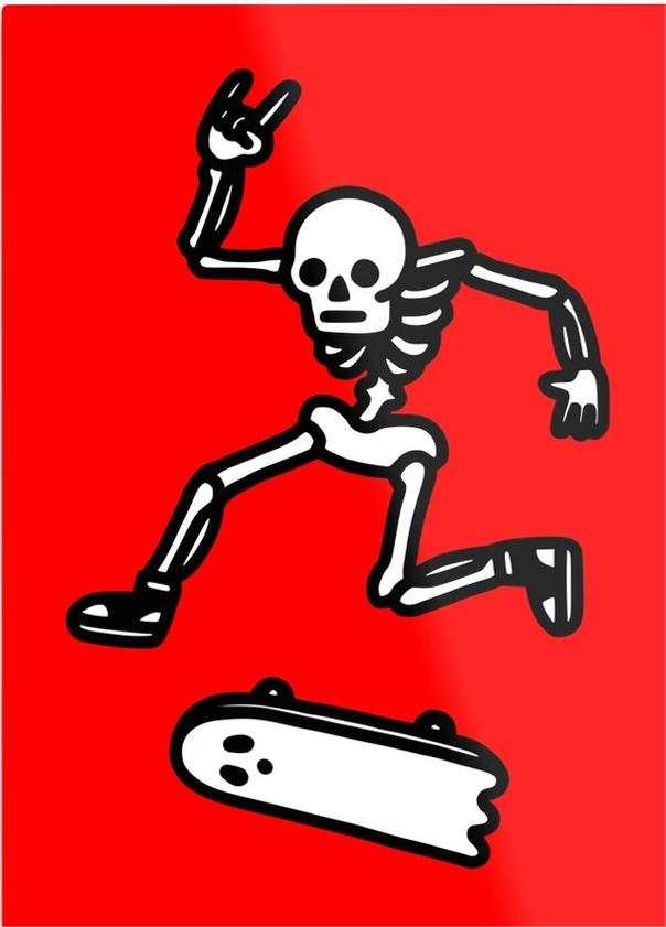 Free Halloween PNG, Cute Skeletons PNG#1