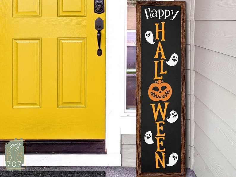 Halloween Porch Sign Svg, Halloween Welcome Sign, Halloween Pumpkin Svg, Halloween Svg#5