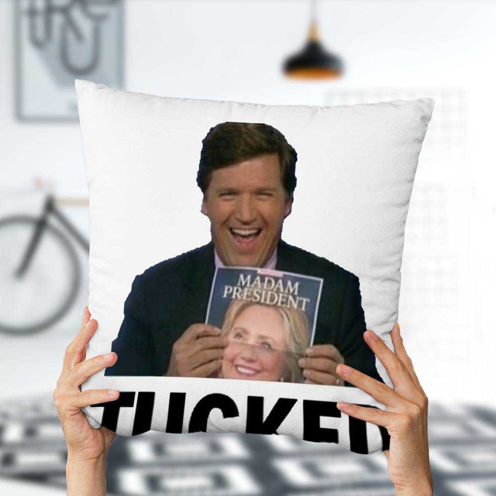 Tucker Carlson Pillow Classic Celebrity Pillow Tucker Carlson Fox News Pillow