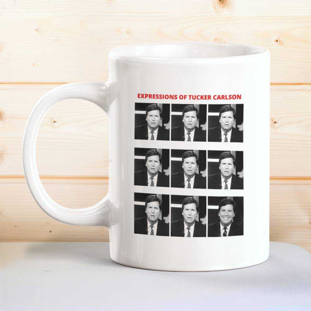 Tucker Carlson Mug The Expressions Of Tucker Carlson Mug