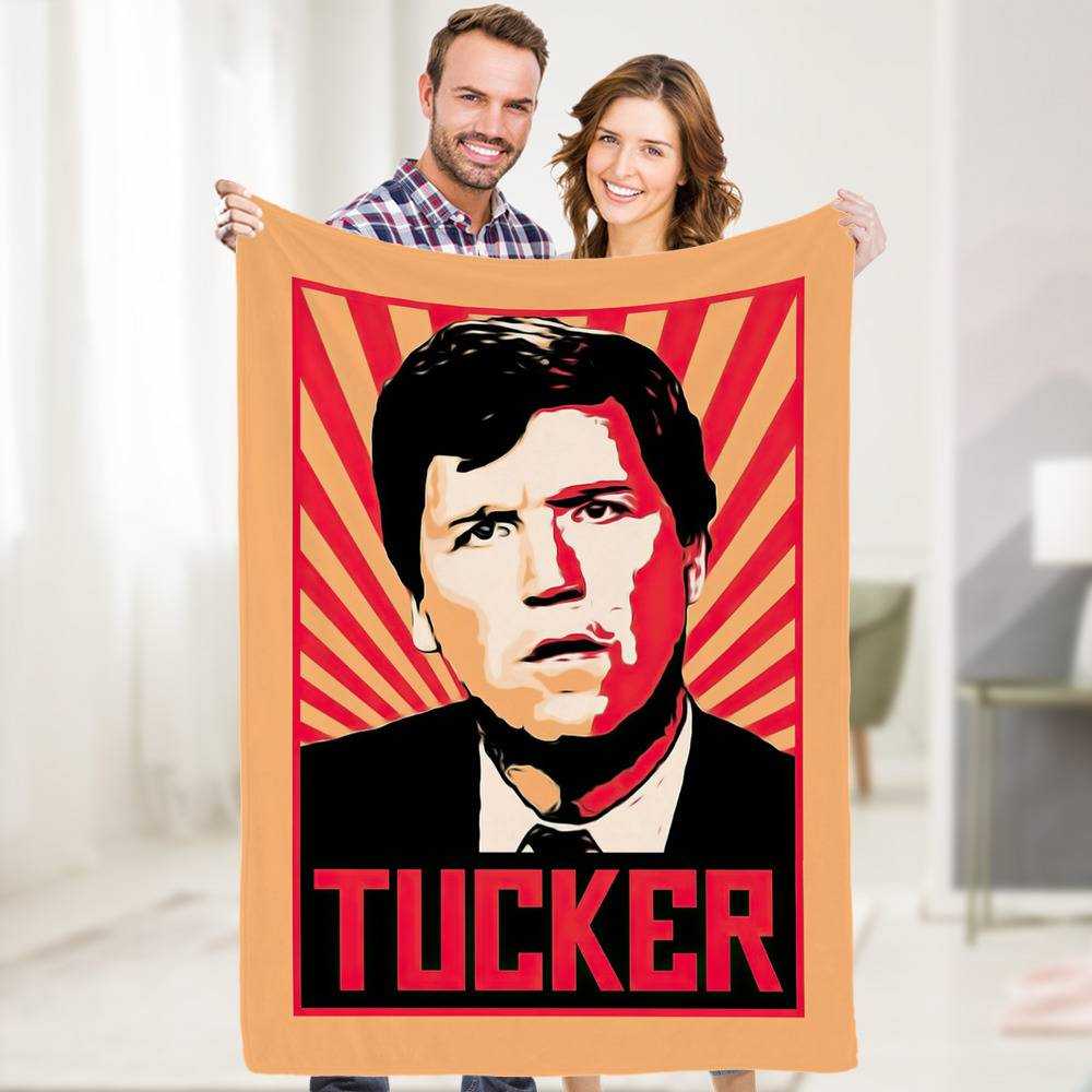 Tucker Carlson Blanket Tucker Carlson Photo Blanket